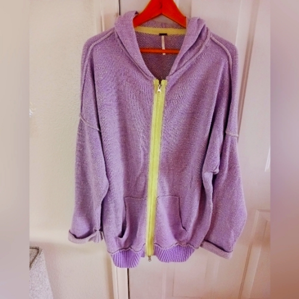 Free People purple hoodie